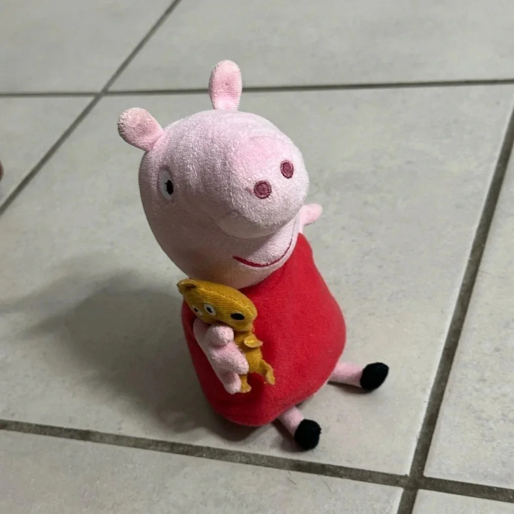 Peppa Pig TY Kids Pink Beanie‎ Plush Stuffed Animal Toy